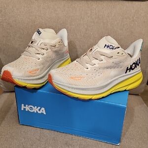 Hoka Cream and Yellow Women's Shoes Sneakers Size 7B